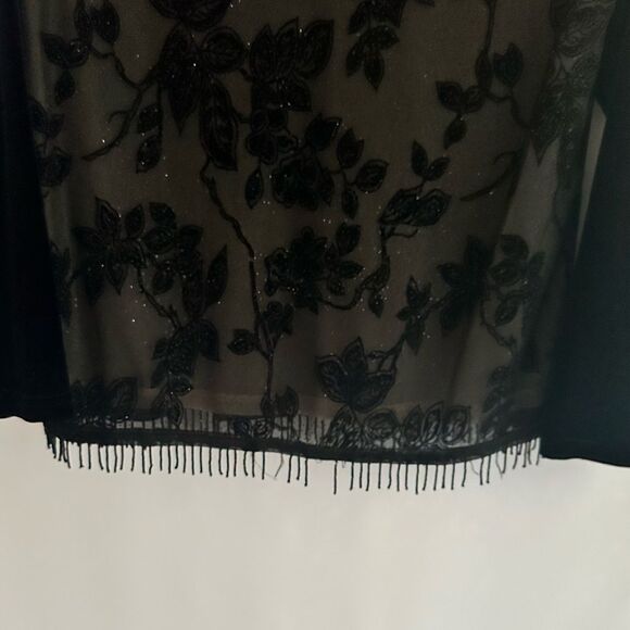 Velvet Top Long Sleeve Size M Notations - Picture 4 of 5